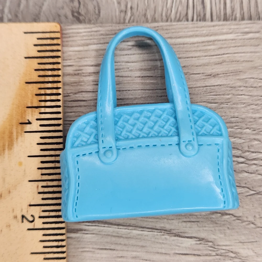 🖤 Barbie Light Blue Doll Bag Purse Logo Toy